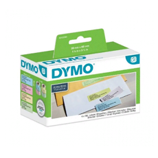 Самоклеящаяся термоэтикетка для принтеров Dymo Label Writer, 89 мм х 28 мм, 4 х 130 штук, 4 цвета/рулон (DYMO99011)
