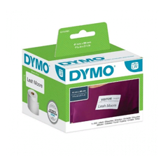 Самоклеящаяся термоэтикетка для принтеров Dymo Label Writer для бэйджей, белые, 41 мм x 89 мм, 300 шт/рулон (S0722560)